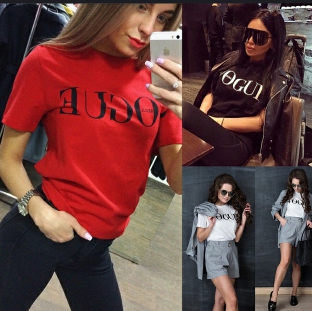 WOMAN PRINTED VOGUE TSHIRT